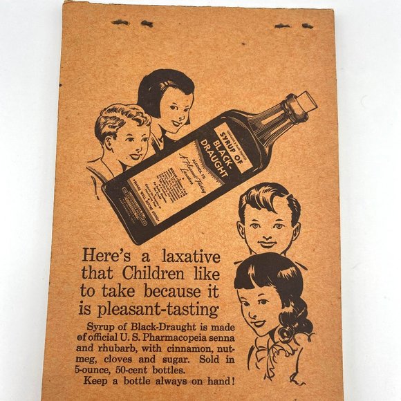 Vintage Black Draught Laxative Notebook - Rare Collectable - Memorabilia - Picture 2 of 4